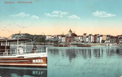 Graudenz Grudziądz Weichselseite AK 1915