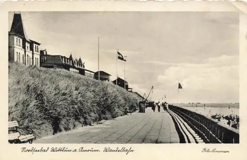 AK Wittdün Wandelbahn Schleswig-Holstein 1934 gelaufen Postkarte