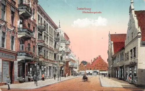 Insterburg Tschernjachowsk Įsrutis Hindenburgstraße Litauen Feldpostkarte 1915