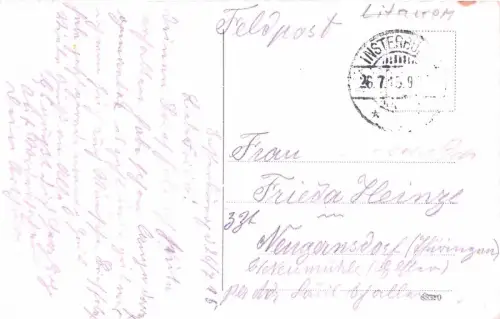 Insterburg Tschernjachowsk Įsrutis Hindenburgstraße Litauen Feldpostkarte 1915
