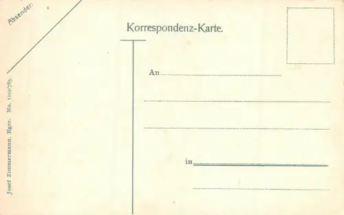 Eger Cheb Der Schwarze Turm Postkarte