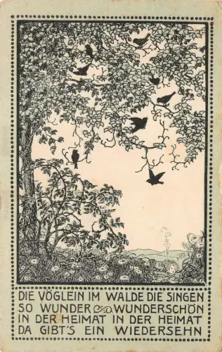 Baldiges Wiedersehen Rotkreuz Patriotika Postkarte AK 1916