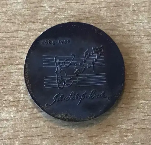 DDR 20 Mark 1975 Johann Sebastian Bach Silber Gedenkmünze