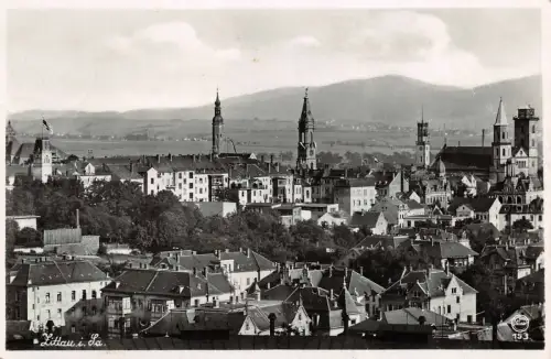 Stadtansicht von Zittau Sachsen Postkarte AK 1940