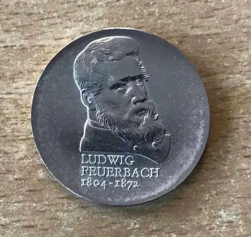 DDR Münze 10 Mark 1979 Ludwig Feuerbach Silber