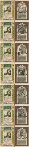 7 x Notgeld, RECKLINGHAUSEN Stadt