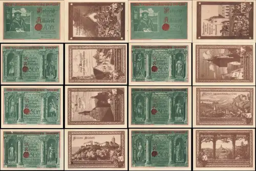 10 x Notgeld ALLSTEDT Stadt
