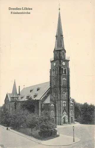 Friedenskirche in Dresden-Löbtau Sachsen Postkarte AK