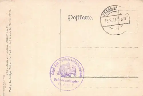 Bulgarische Brunnenkur / Chef des Eisenbahnwesens Bahnbeauftragte No. 7 AK 1917