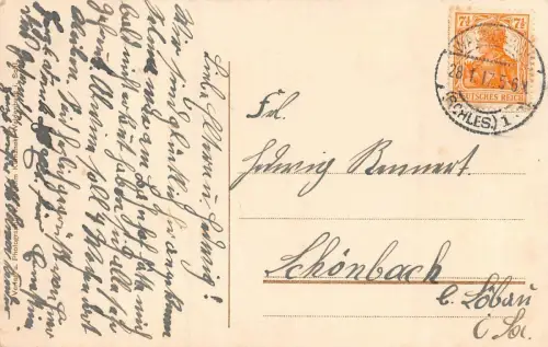 Waldenburg Schlesien Wałbrzych Totalansicht Bahnschacht AK 1917