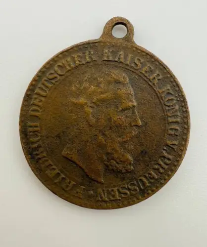 Medaille Deutscher Kaiser Friedrich und Wilhelm II.