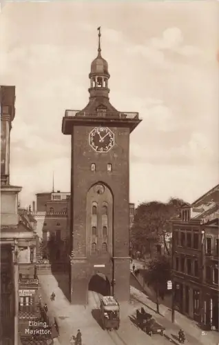 Markttor Elbing Westpreussen Postkarte AK
