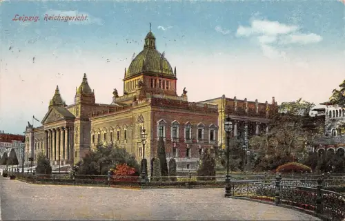 Reichsgericht in Leipzig Sachsen Postkarte AK 1934