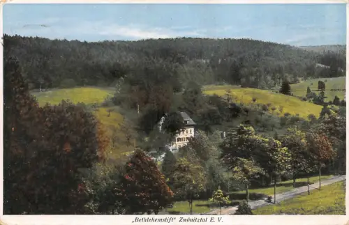 "Bethlehemstift" Zwönitztal E. V. Zwönitz i. Erzgeb. Postkarte AK 1928
