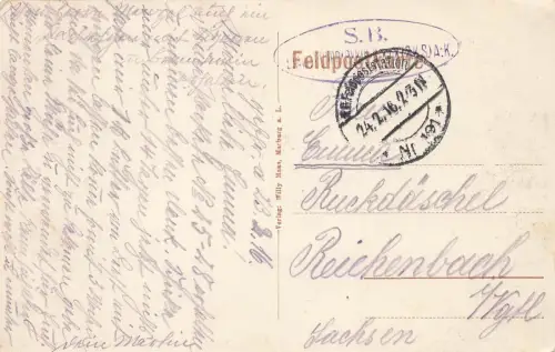 Zerstörte Stadt Brest-Litowsk Russland Postkarte AK 1916