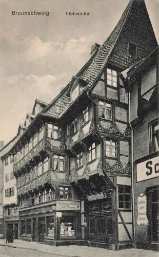Flohwinkel in Braunschweig Niedersachsen Postkarte AK