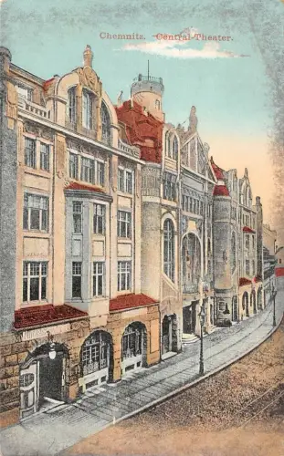 Chemnitz Central-Theater Postkarte 1913