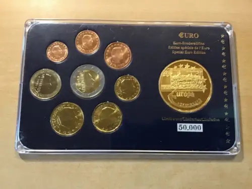 Luxemburg EURO KMS 2 Euro 2003 mit Medaille