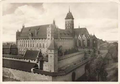 AK Marienburg Zamek w Malborku Marienburg Westpreussen 1935 gelaufen Postkarte