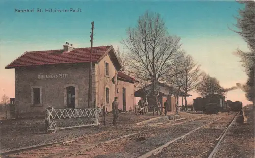 Bahnhof St. Hilaire-le-Petit Postkarte