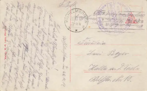 Arbeit macht Spaß, aber spaß kann ich nicht vertragen Patriotika Postkarte 1917