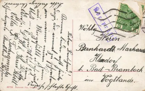 Tepl-Partie bei Pupp in Karlsbad Böhmen Postkarte AK