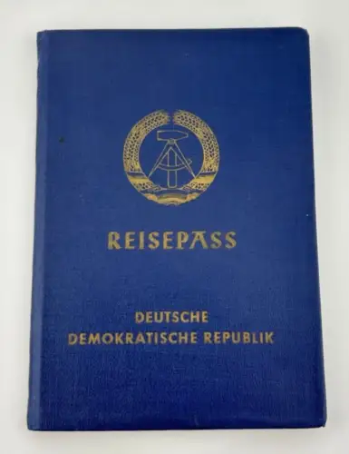 DDR Reisepass Dienstvisa + Aufenthaltskarte, Ausbilder in Algerien Tadmaït 1969