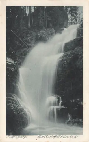Riesengebirge Der Zackelfall (Wodospad Kamieńczyka) 846 m ü. M. Postkarte AK