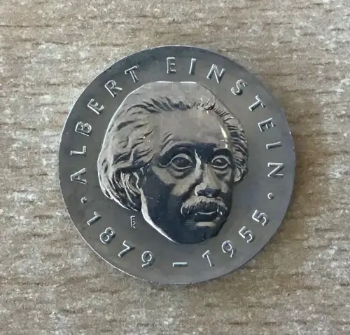 DDR 5 Mark 1979 Albert Einstein Gedenkmünze