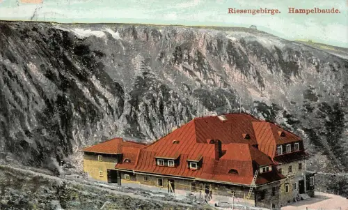 Riesengebirge Hampelbaude Postkarte 1911