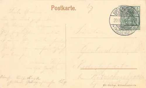 Riesengebirge Hampelbaude Postkarte 1911
