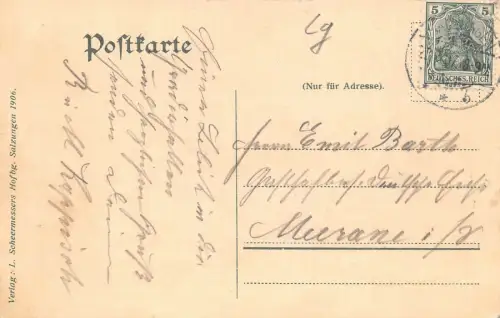 Bad Salzungen Konzerthaus westl. Gradierhaus Restauration AK 1907