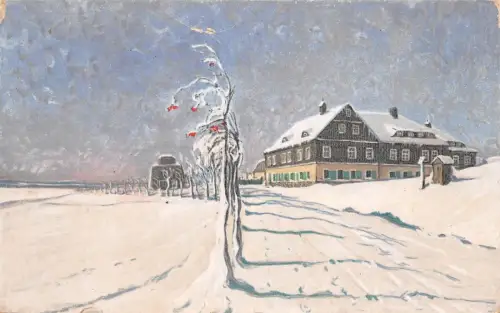 "Neues Haus" Oberwiesenthal 1092 m ü. N. N. Postkarte AK