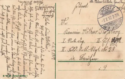 AK 1.WK Bereit sein ist alles Reichsfahne Reichsadler 1917 gelaufen Patriotika