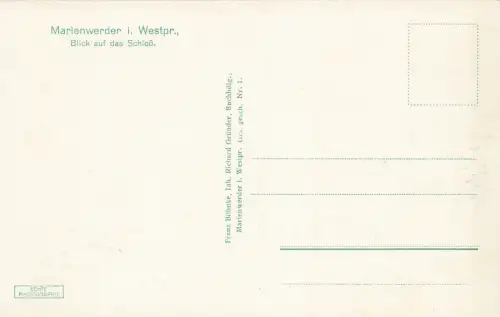 AK Marienwerder Schloss Westpreussen ungelaufen Postkarte