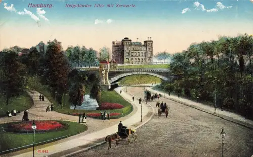 AK Hamburg Helgoländer Allee Seewarte Hamburg ungelaufen Postkarte