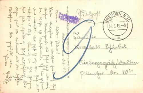 Reichenberg Platz Feldpostkarte AK 1943