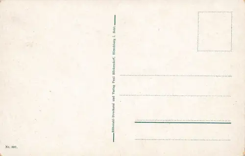 Am kleinen Teich im Riesengebirge Schlesien Postkarte AK