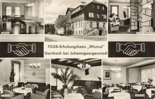 FDGB-Erholungsheim Wismut Steinach Johanngeorgenstadt Erzgebirge Sachsen AK 1959