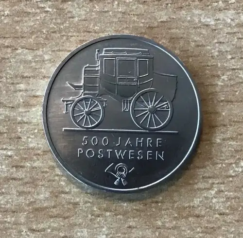 5 Mark 500 Jahre Postwesen 1990 DDR Münze