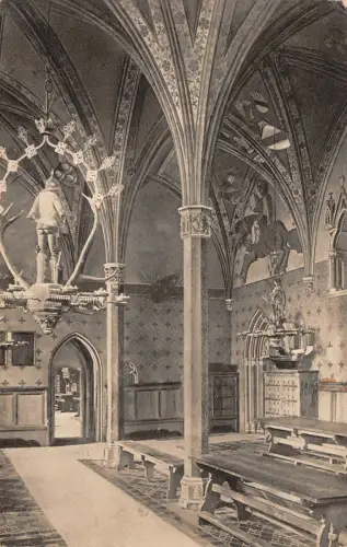 Die Marienburg Hochschloß Konventherrenstube Postkarte AK