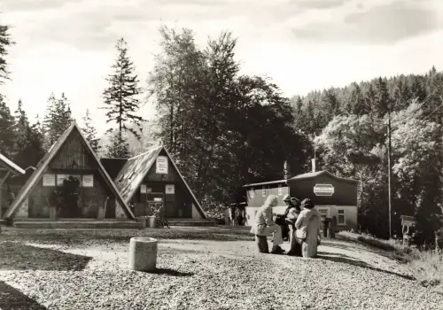 Göltzschtalmühle und Waldklause Falkenstein Vogtland Sachsen Postkarte AK 1982
