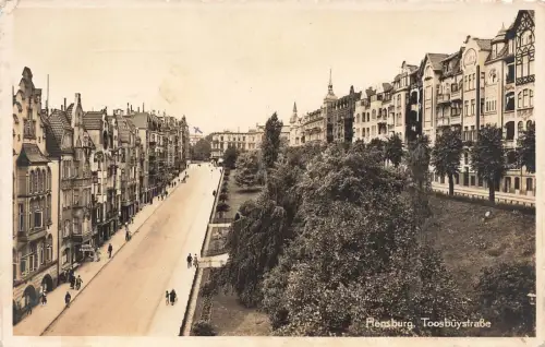 AK Flensburg Toosbüystraße Schleswig-Holstein 1940 gelaufen Postkarte
