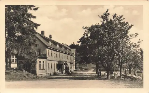 Waldhotel Schmücke Thüringer Wald Thüringen Postkarte AK