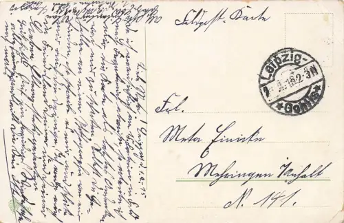 AK 1.WK Ulanen Patrouille bei Nacht vor dem Feind 1915 gelaufen Patriotika