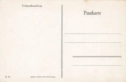 Soldaten bei der Feldpostbestellung Postkarte AK