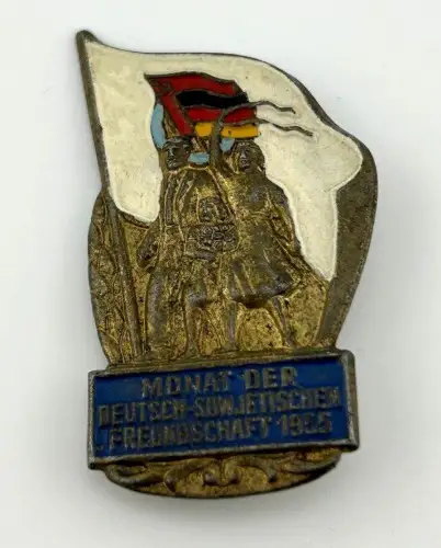 DDR Abzeichen Monat der Deutsch Sowjetischen Freundschaft 1955 DSF