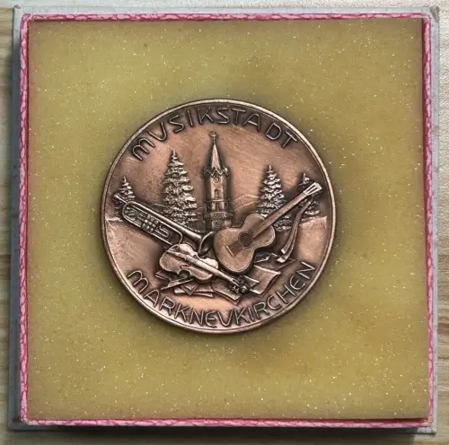 DDR Medaille Musikstadt Markneukirchen Intern. Instrumentalwettbewerb Bronze