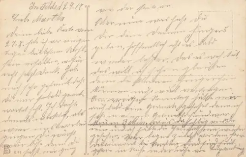 Spruchkarte mit Blumenkranz und Reichsfahne Patriotika Postkarte AK 1917