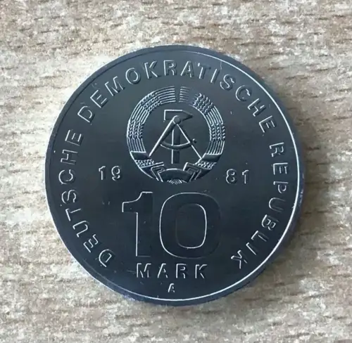 DDR 10 Mark NVA 1981 Schiff Panzer